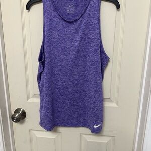 Nike Women's Heathered Purple Tank Top